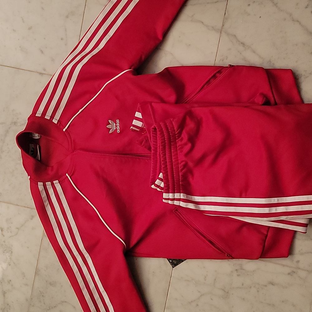 Adidas Superstar Red Tracksuit | XS Wms